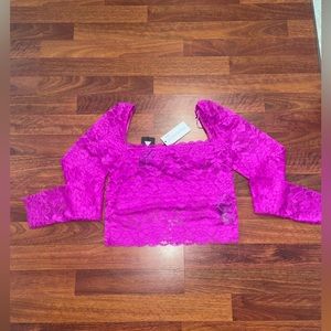 NWT - Guess Crop Top Lace - Size Medium